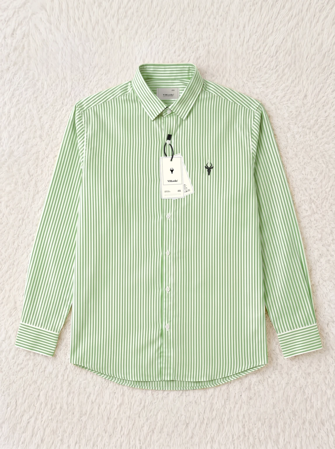 VD Looks Men Regular Fit Striped Spread Collar Casual Shirt - Image 2